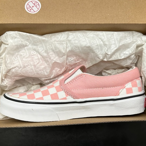 NEW Vans "Off The Wall" Checkerboard Powder Pink - Picture 4 of 8